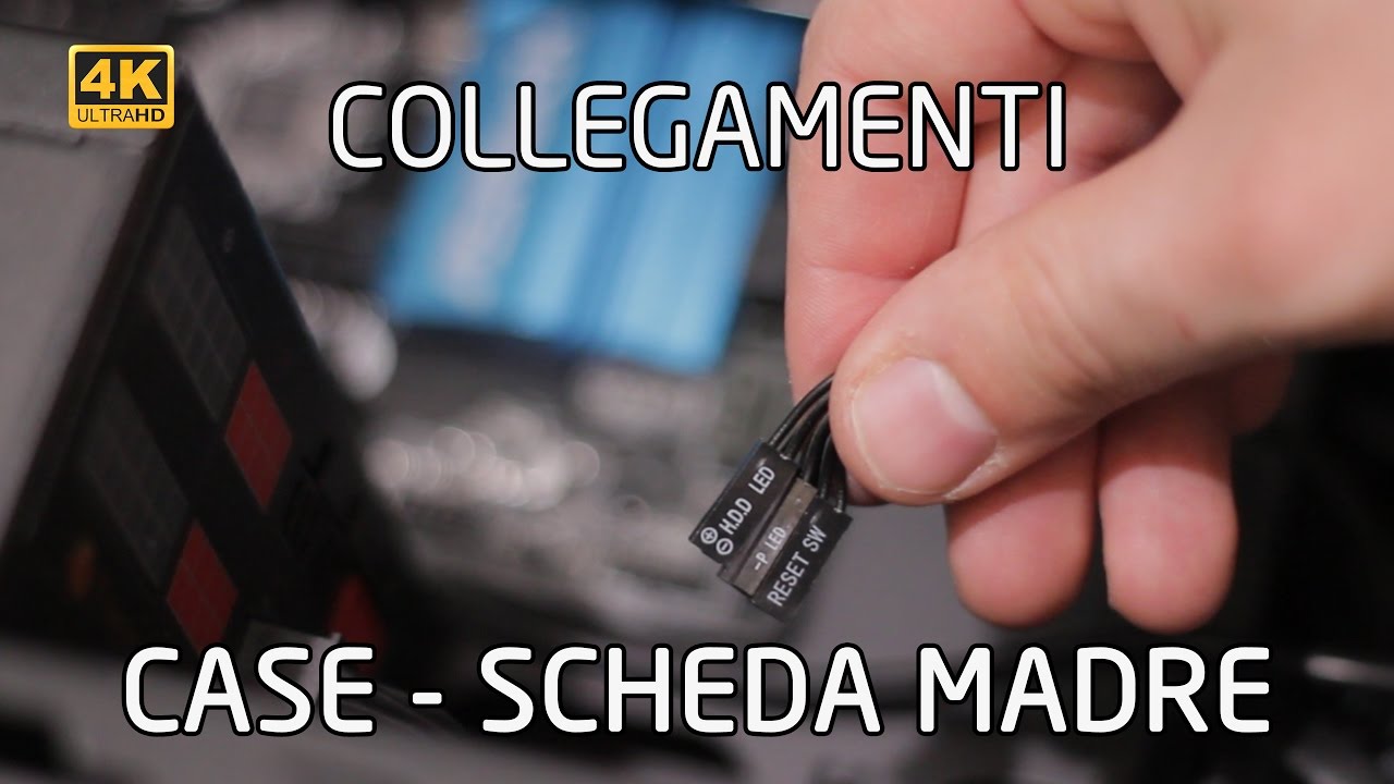 Collegamento cavi tra CASE e SCHEDA MADRE + Cable Management ed upgrade