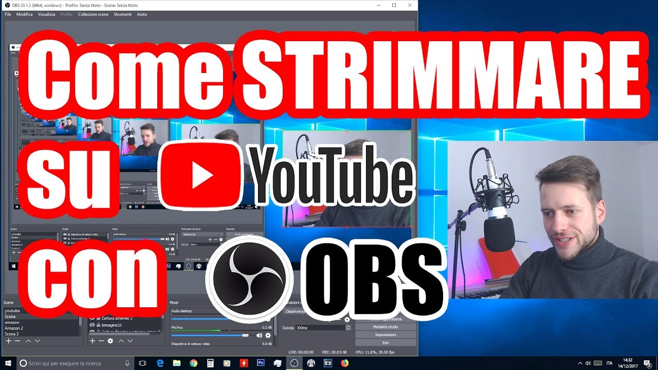 Come configurare OBS || LIVE su Youtube