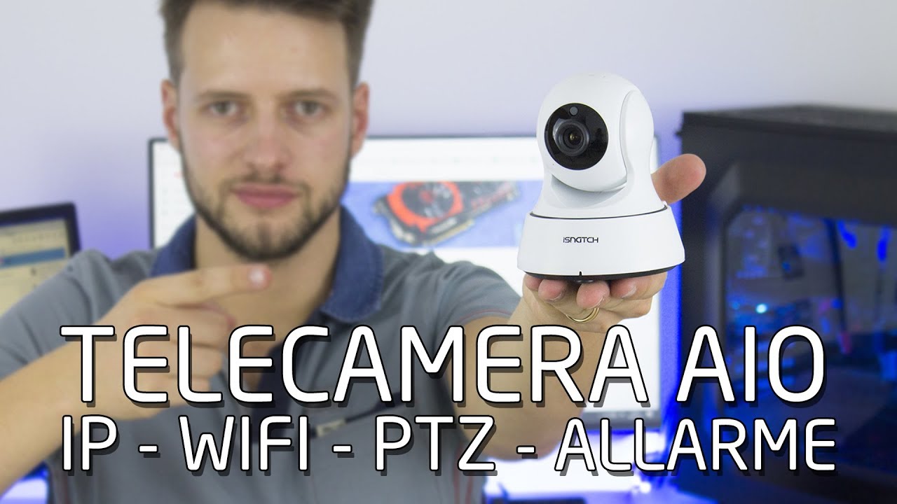 Telecamera All In One - IP WIFI PTZ con allarme