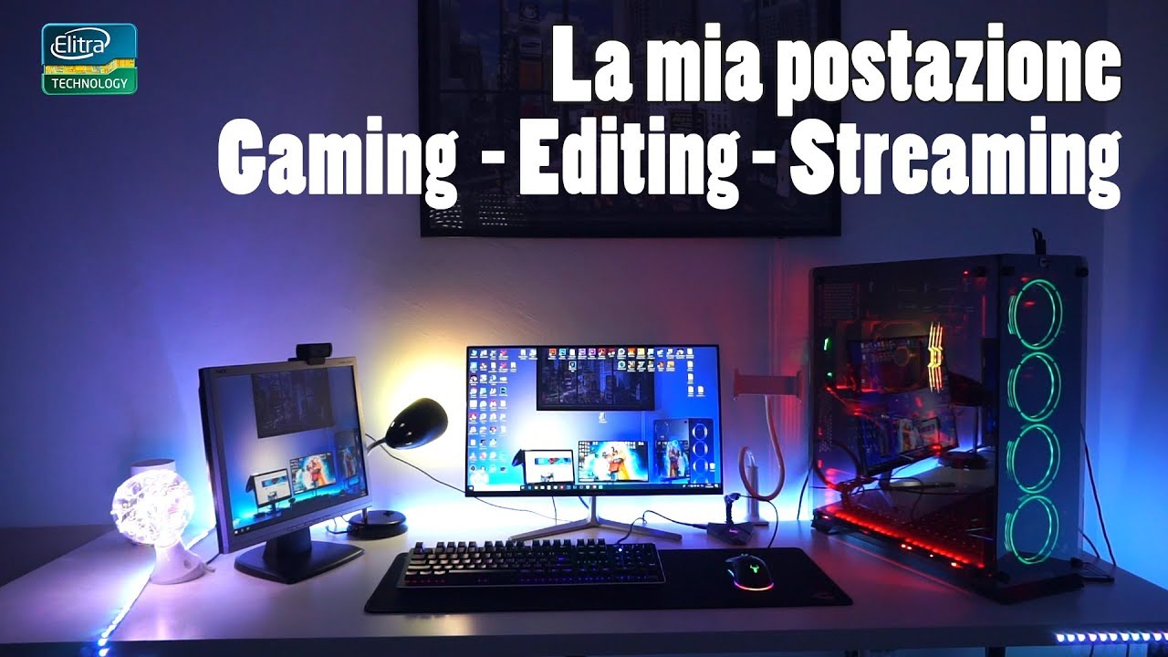 La MIA postazione da GAMING EDITING STREAMING