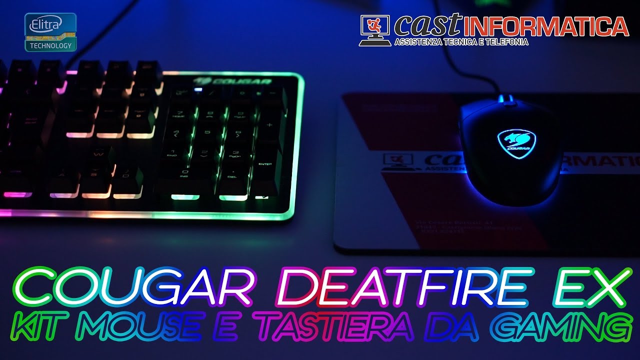 Kit Mouse e Tastiera da gaming A-RGB - COUGAR DEATHFIRE EX