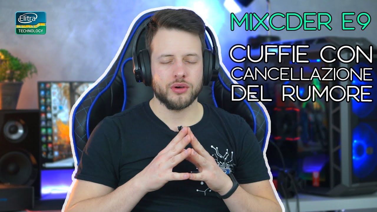 Cuffie bluetooth con cancellazione del rumore - MIXCDER E9