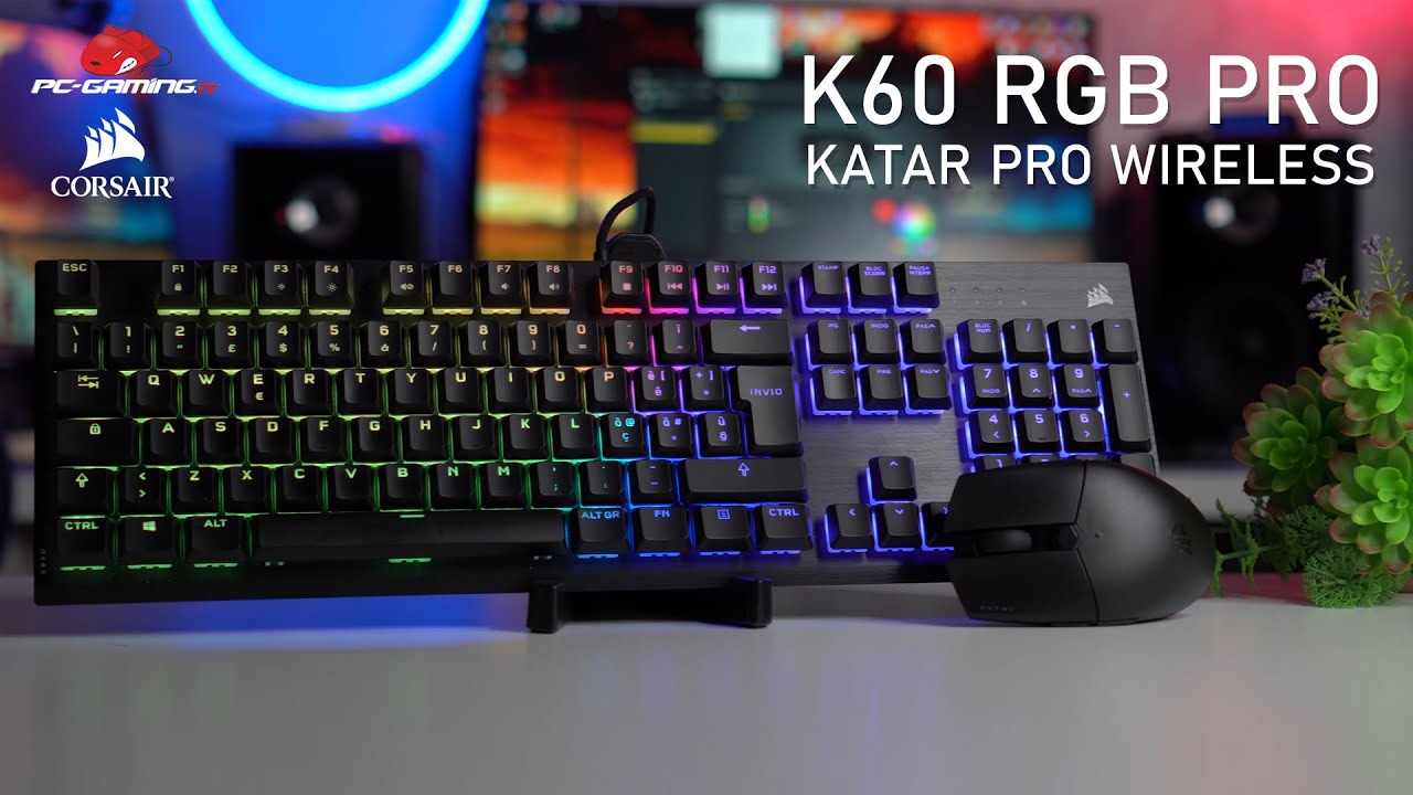 Corsair K60 RGB PRO e Mouse KATAR PRO WIRELESS | Recensione
