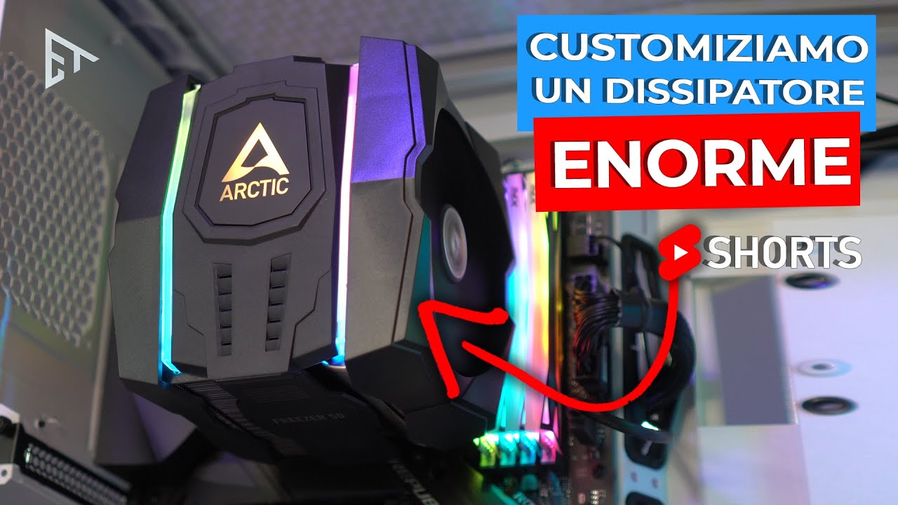 Modificare un dissipatore enorme per RAM ad alto profilo! #freezer50 #arctic #shorts
