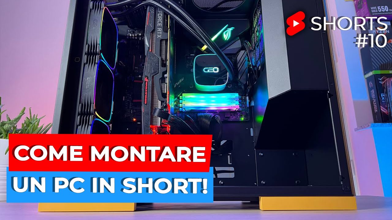 Assemblaggio PC - come montare un PC in 1minuto #shorts #pcbuild