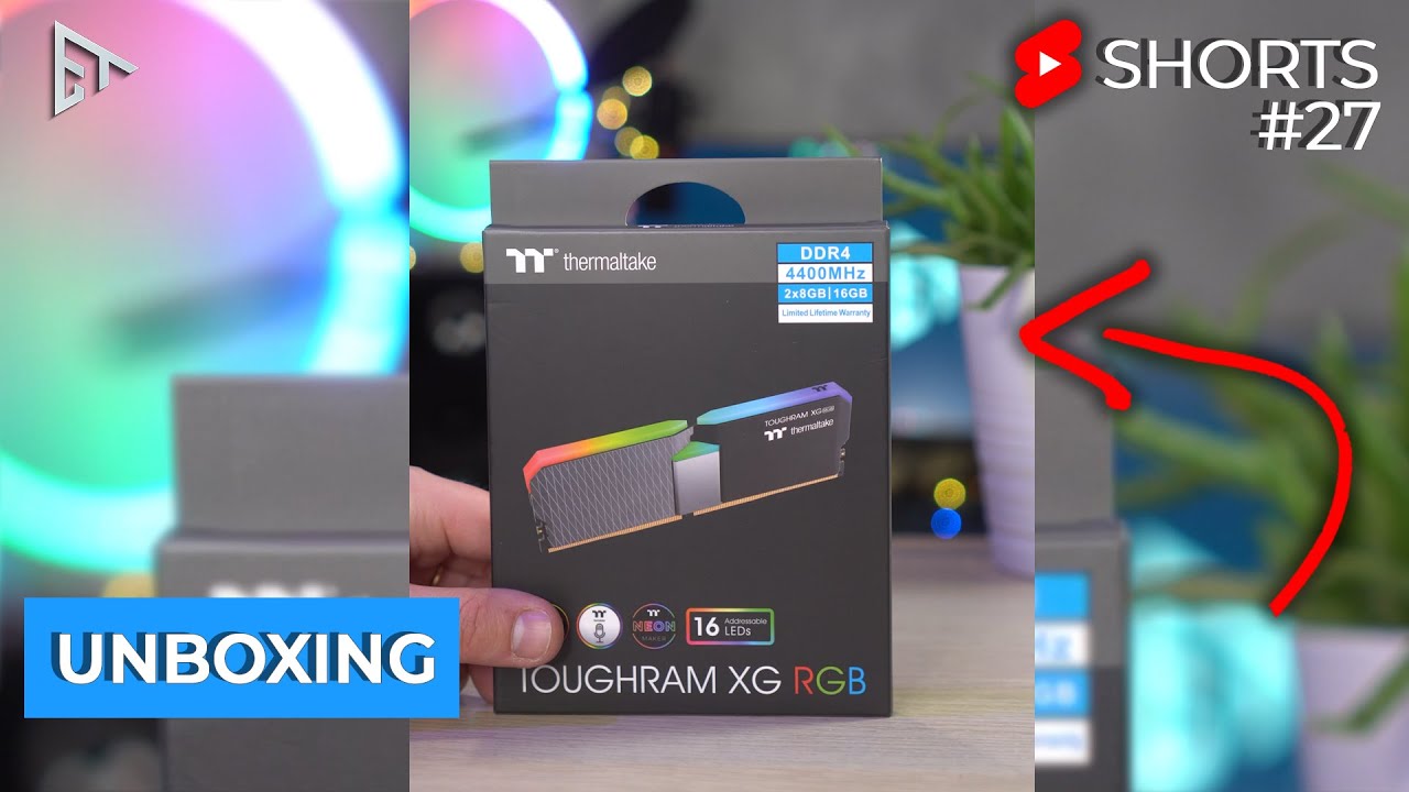 Unboxing Thermaltake Toughram XG RGB 4400MHz #shorts