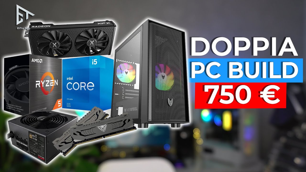 PC BUILD 750€ | Doppia Build Intel e Amd | FULL HD 144Hz