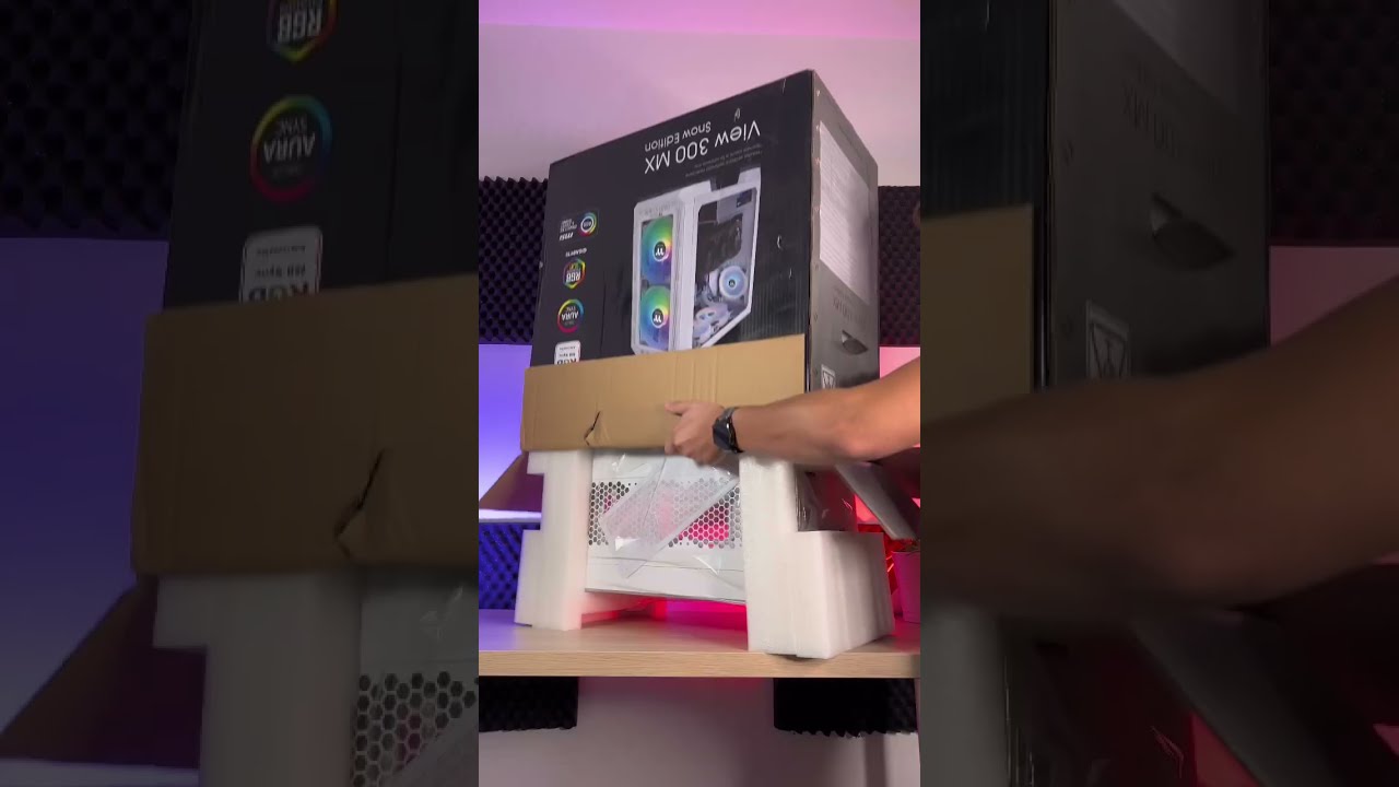 Unboxing Thermaltake View 300 MX Snow Edition - THE GAMING CASE #shorts