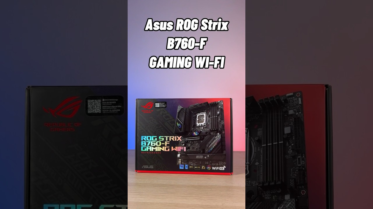 Asus ROG STRIX B760-F Gaming Wi-Fi unboxing e montaggio #shorts